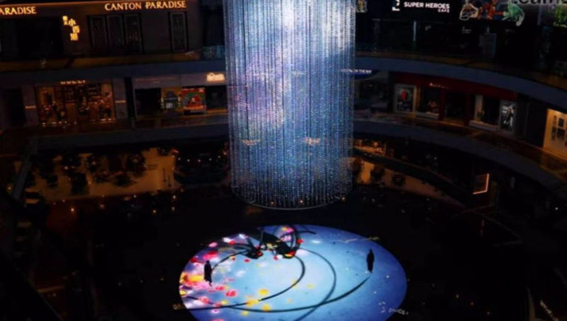 Chandelier 3D and Interactive Floor